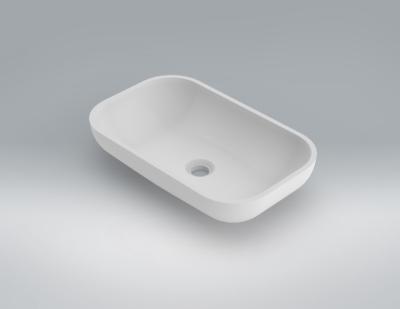 Lavabo solid surface Acrylic exento Sweet R85 52 X 32 X 12 cm ext.